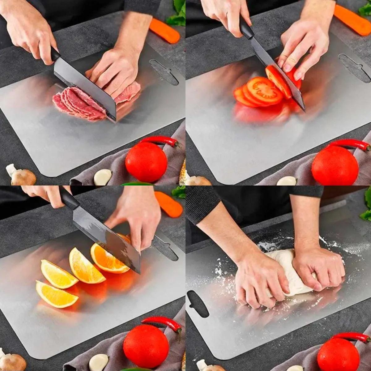 Tábua de Corte Inox 304 Antibacteriana