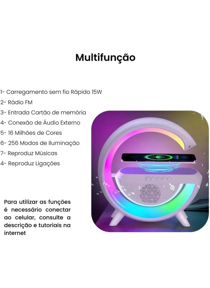 Luminária Smart G-Speaker Multifuncional