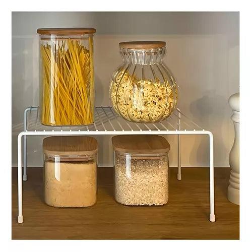 Kit 5 Organizadores Aramado para Cozinha – Aço Resistente